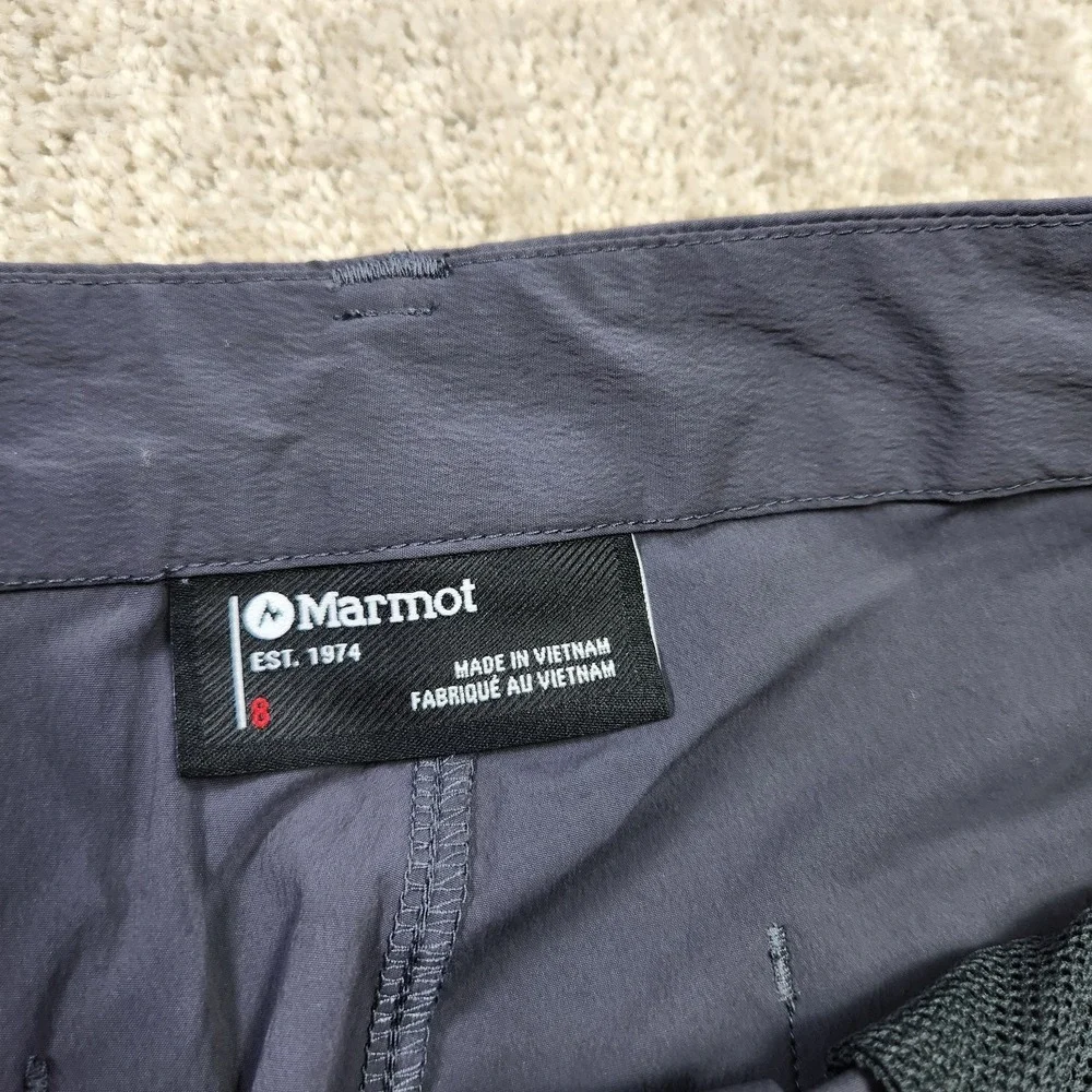 Marmot‎ Pants Women 8 Arch Rock UPF 50 Stretch Quick Dry Gray Hiking Gorpcore